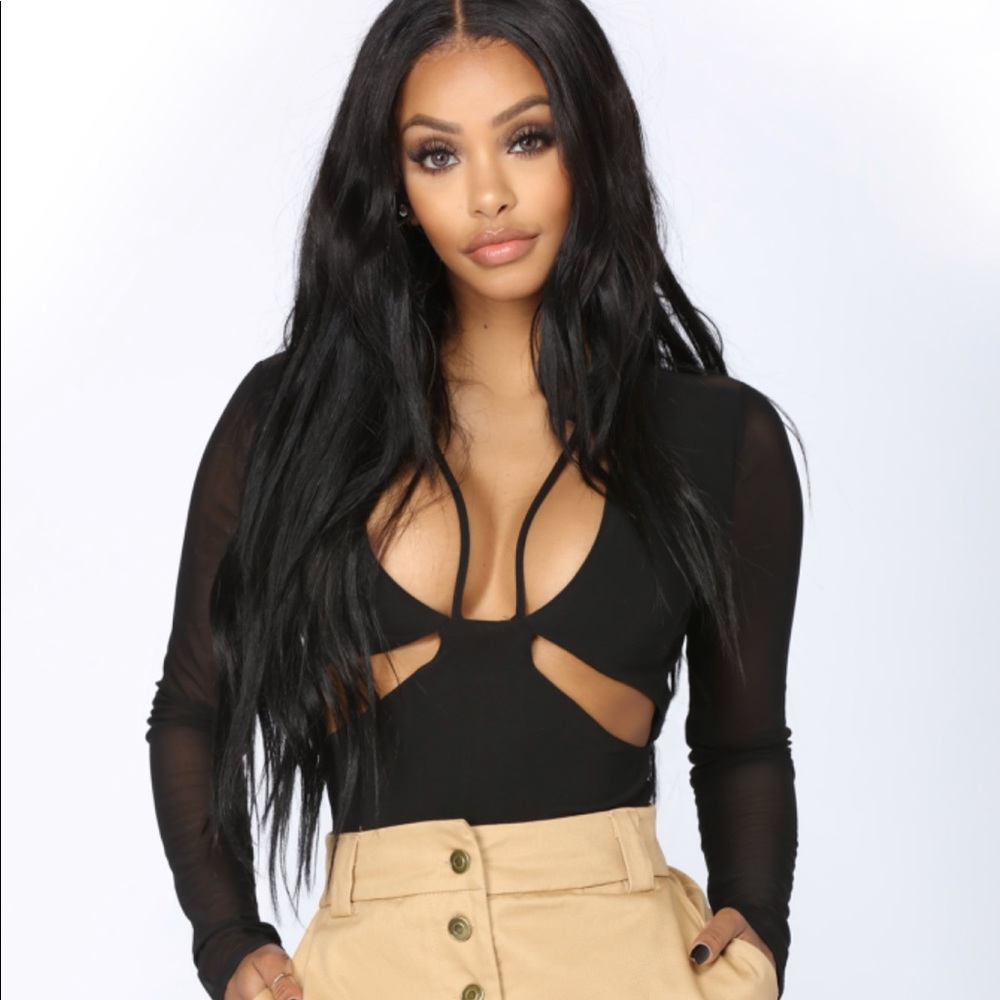 Fashion nova “don’t wanna talk” cut out bodysuit